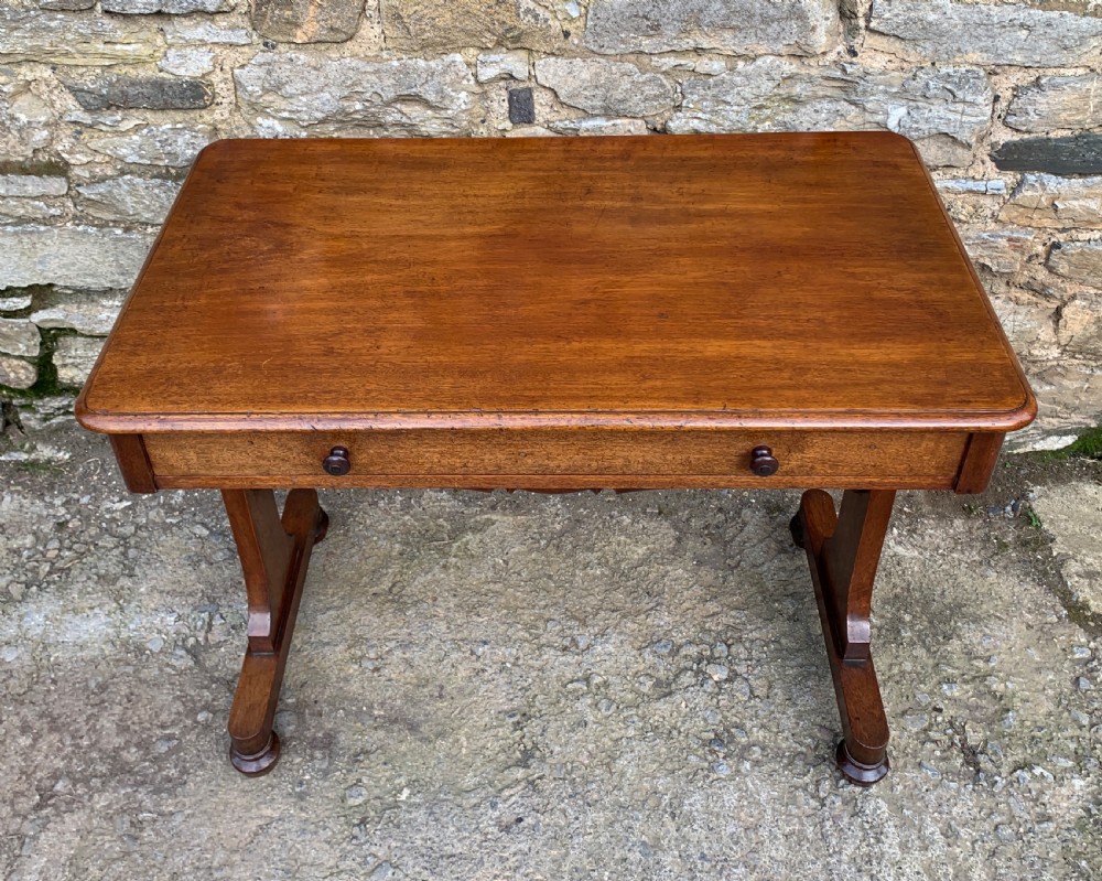 Antique Regency Mahogany Library Table View II