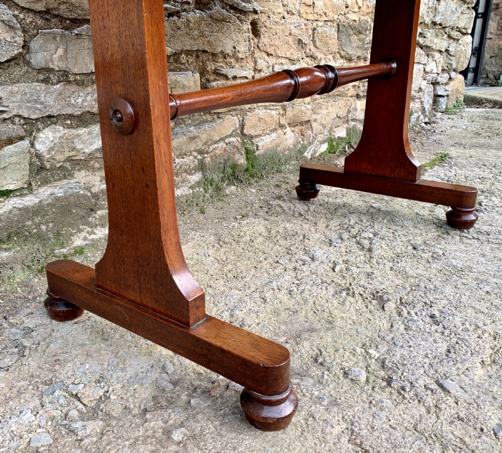 Antique Regency Mahogany Library Table View III