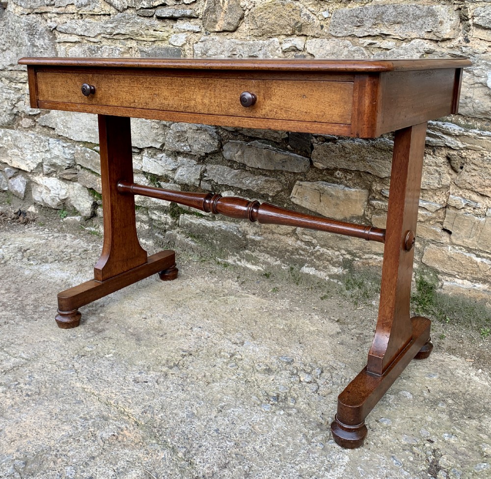 Antique Regency Mahogany Library Table View IV