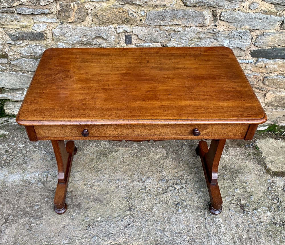 Antique Regency Mahogany Library Table View V