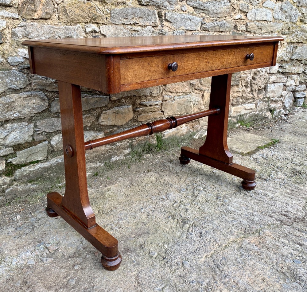 Antique Regency Mahogany Library Table View VI