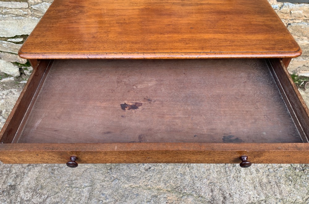 Antique Regency Mahogany Library Table View VII