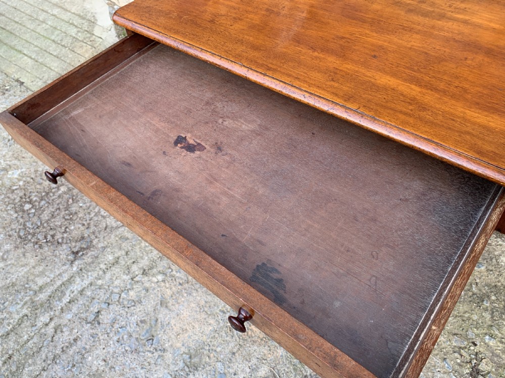 Antique Regency Mahogany Library Table View VIII