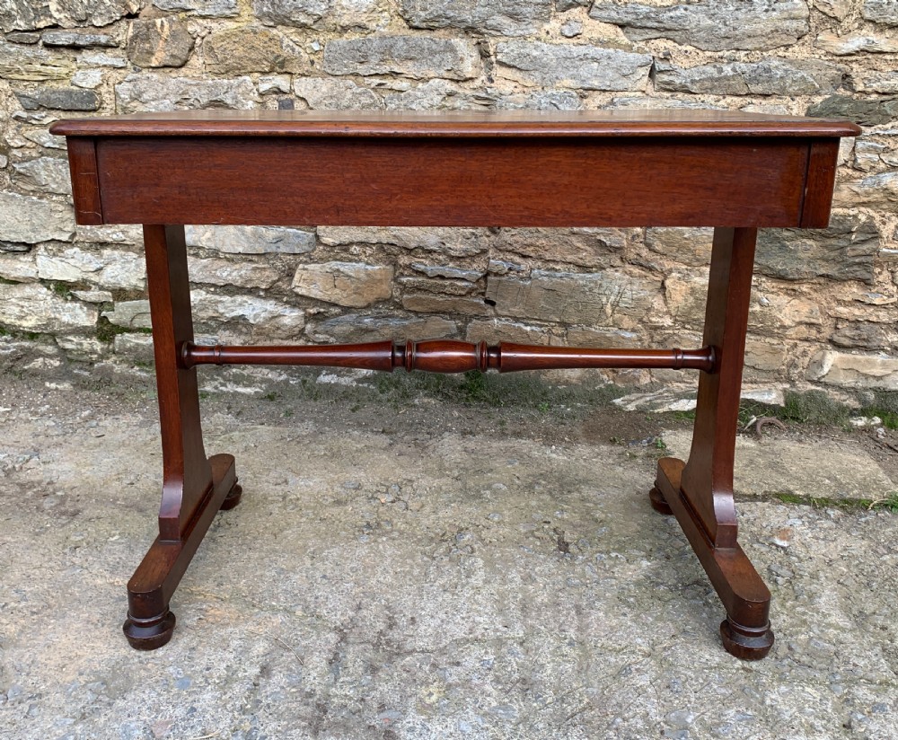 Antique Regency Mahogany Library Table View XIII