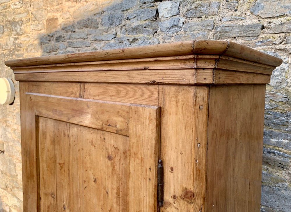 Small Antique Pine Wardrobe View VII