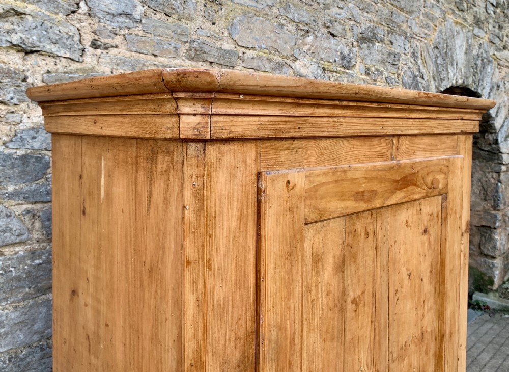Small Antique Pine Wardrobe View VIII