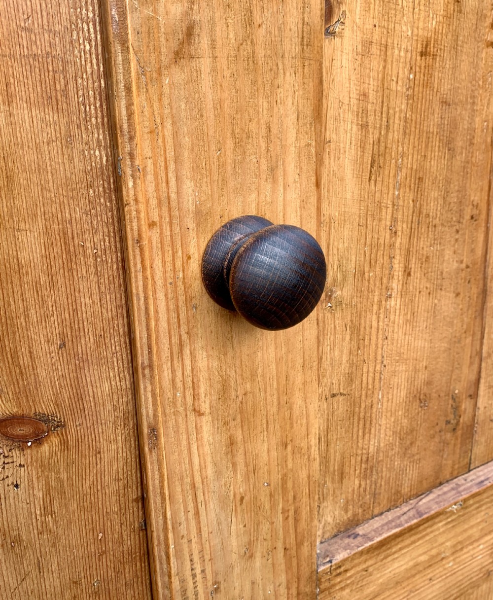 Small Antique Pine Wardrobe View IX