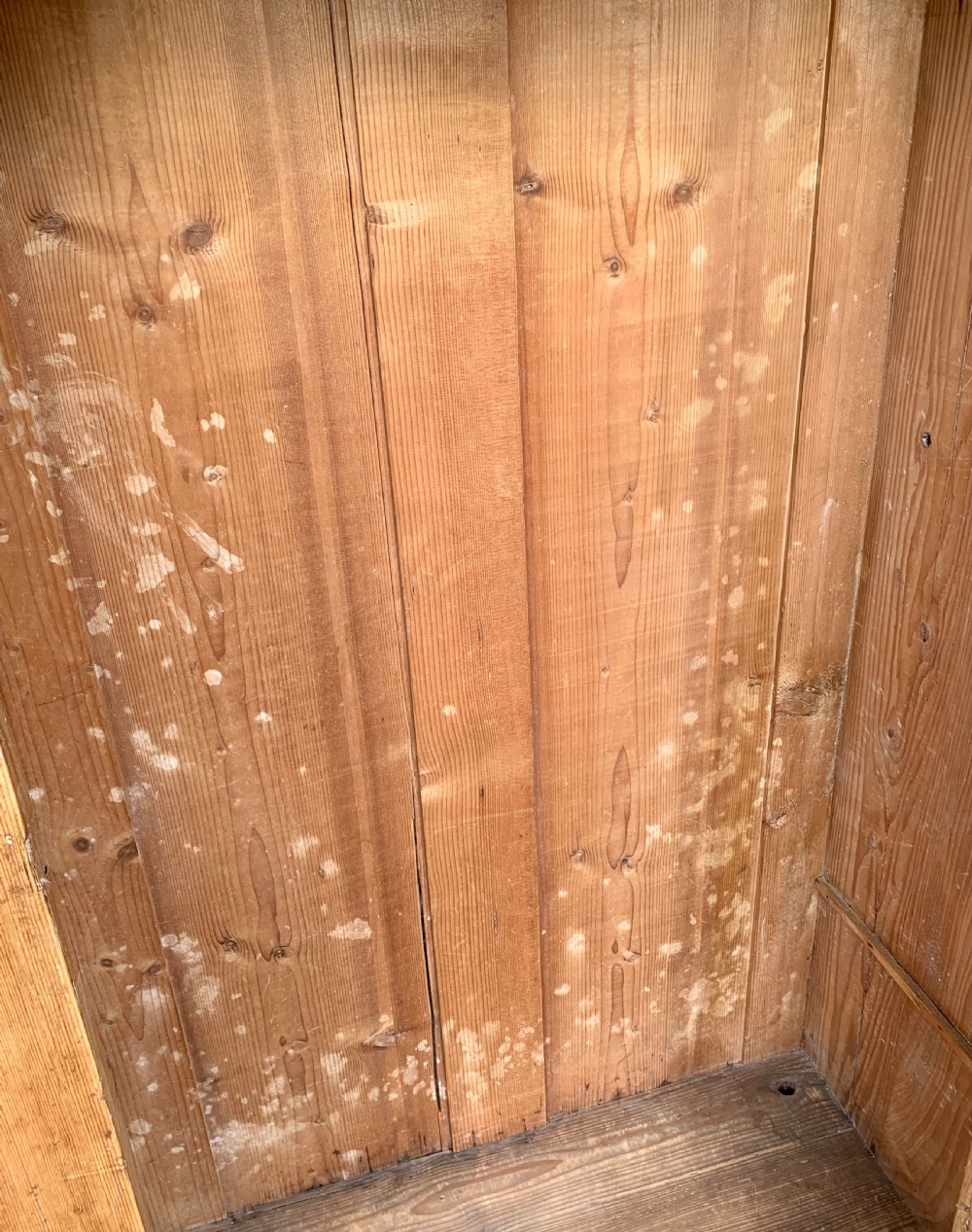 Small Antique Pine Wardrobe View XII