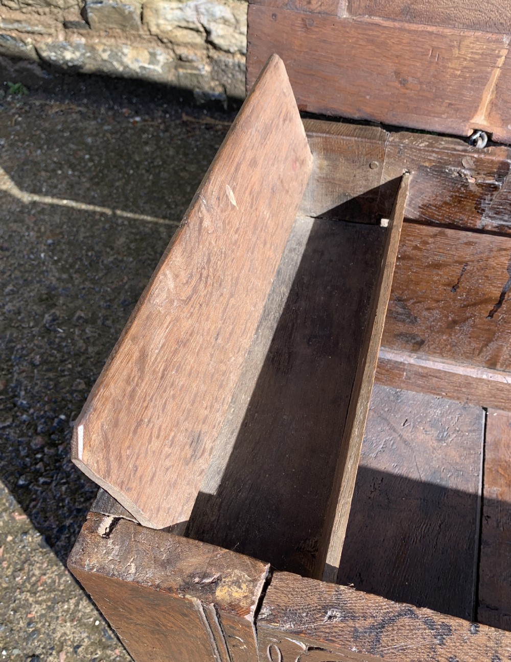 Small 17th Century Devon Oak Coffer View XIX