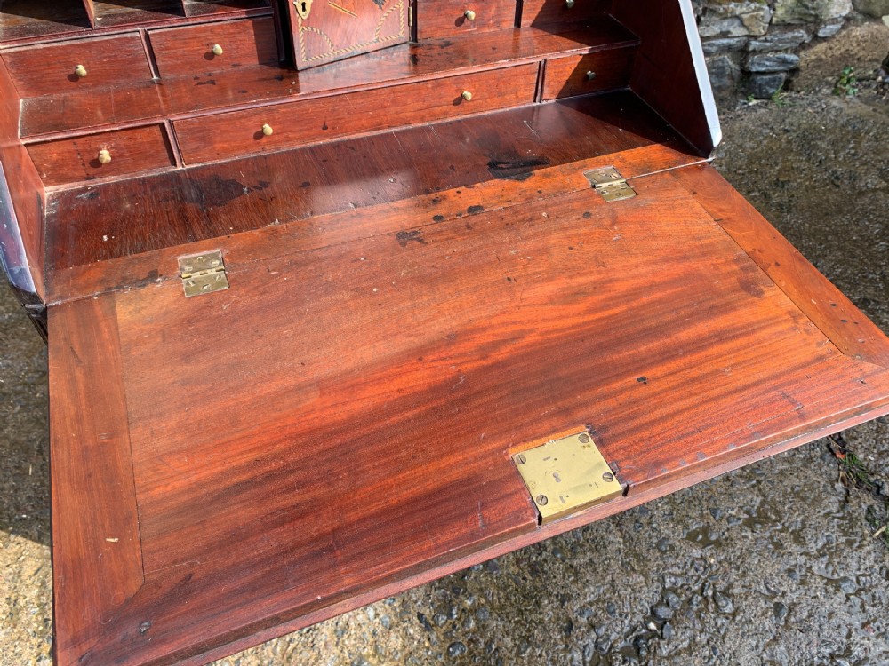 Small Georgian Mahogany Bureau View X