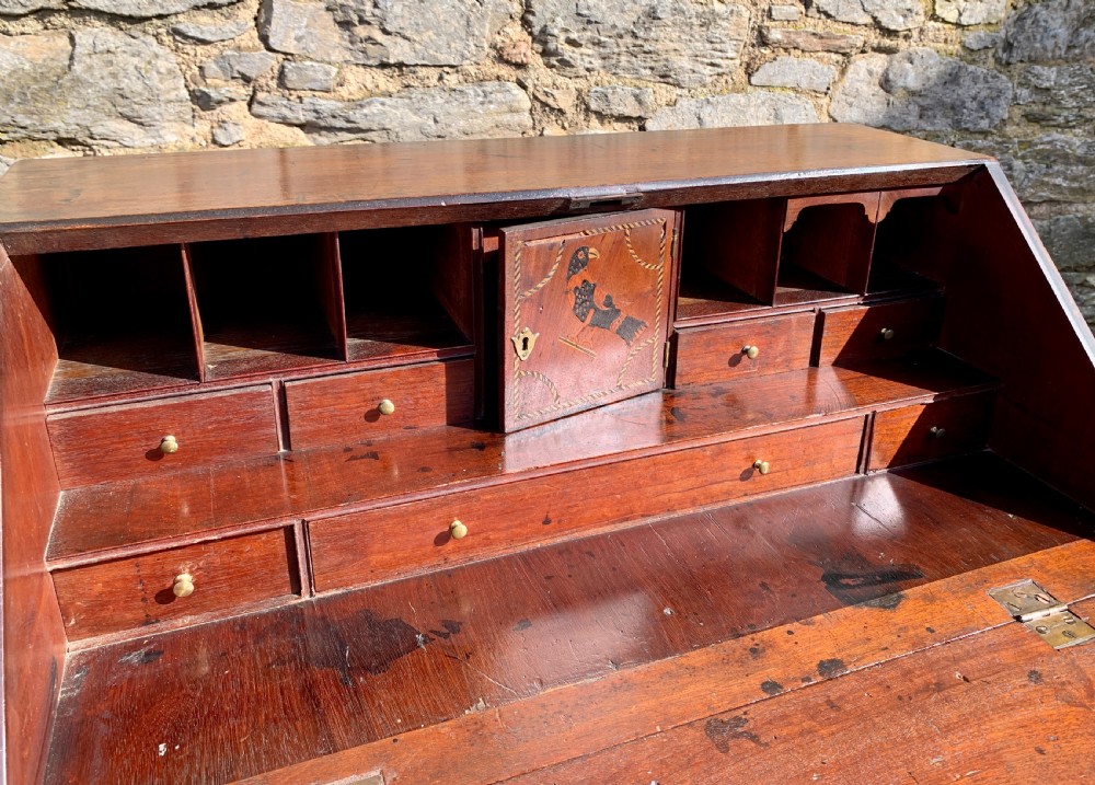 Small Georgian Mahogany Bureau View XII