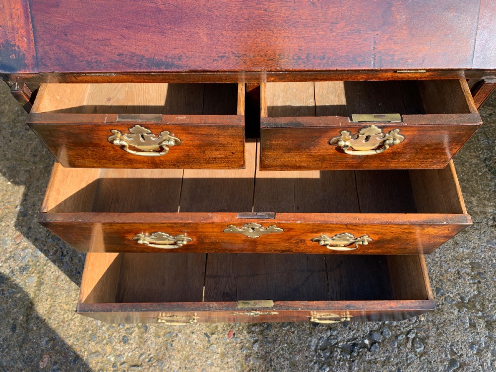 Small Georgian Mahogany Bureau View XV