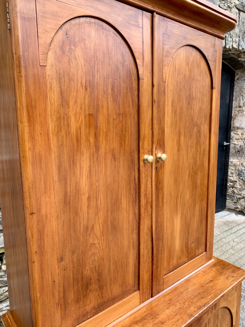 Antique Victorian Pine Shelved Larder Cupboard View XIII