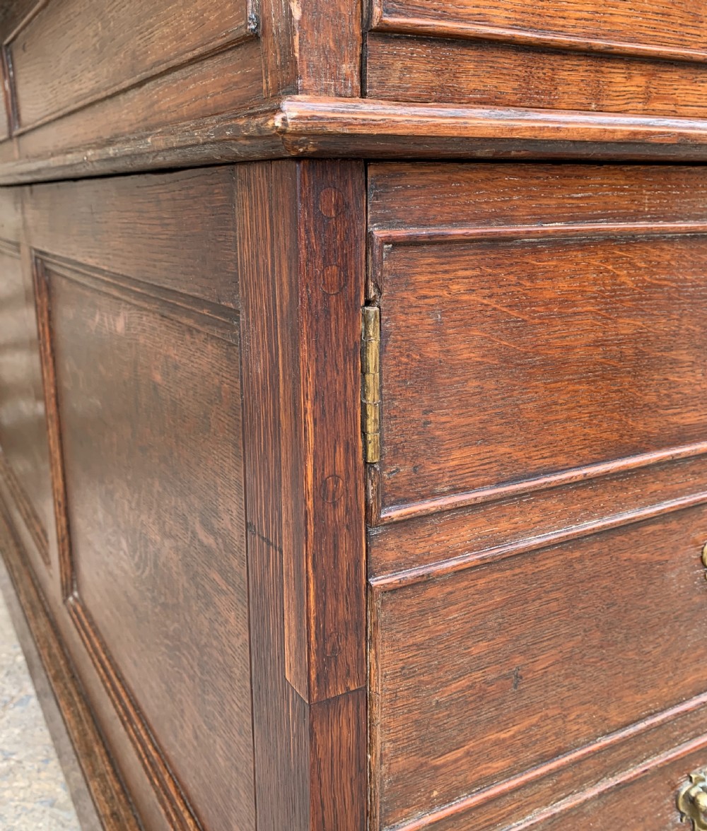 Huge Antique Victorian Oak Partners Desk View XII