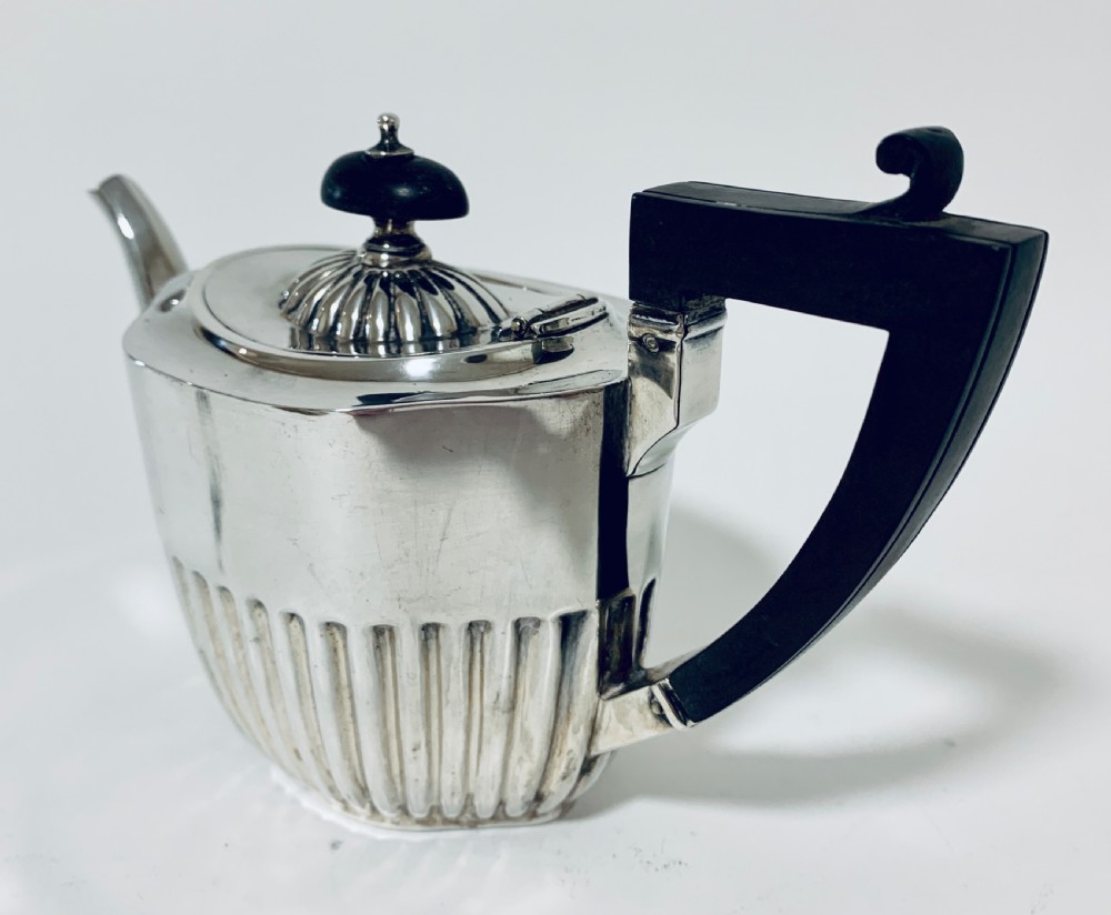 Antique Solid Sterling Silver Bachelors Tea Set Service  View IV