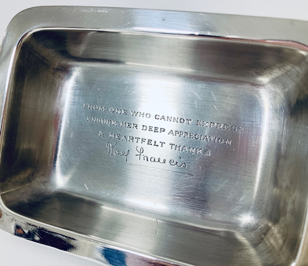 Antique Solid Sterling Silver Butter Dish & Cover  View IX