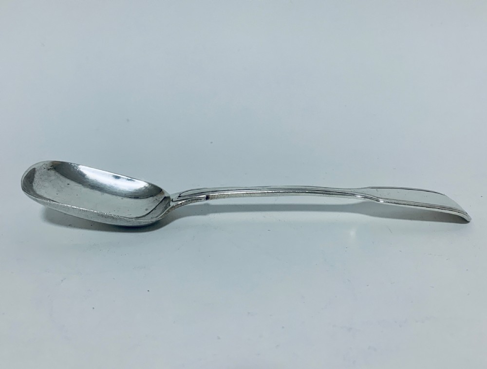 Antique Early Victorian Solid Sterling Silver Jam Spoon View II
