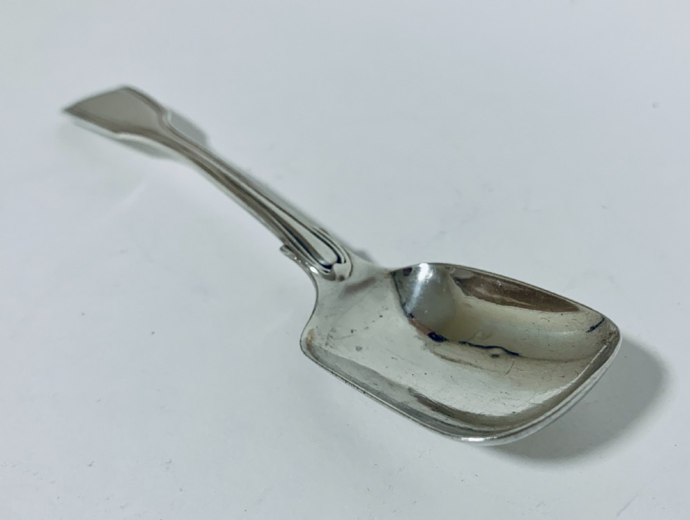 Antique Early Victorian Solid Sterling Silver Jam Spoon View III