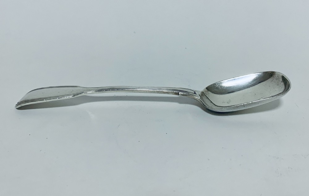Antique Early Victorian Solid Sterling Silver Jam Spoon View VI