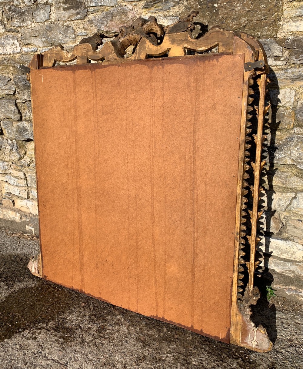 Large Victorian Gilt Overmantel Mirror View XVII