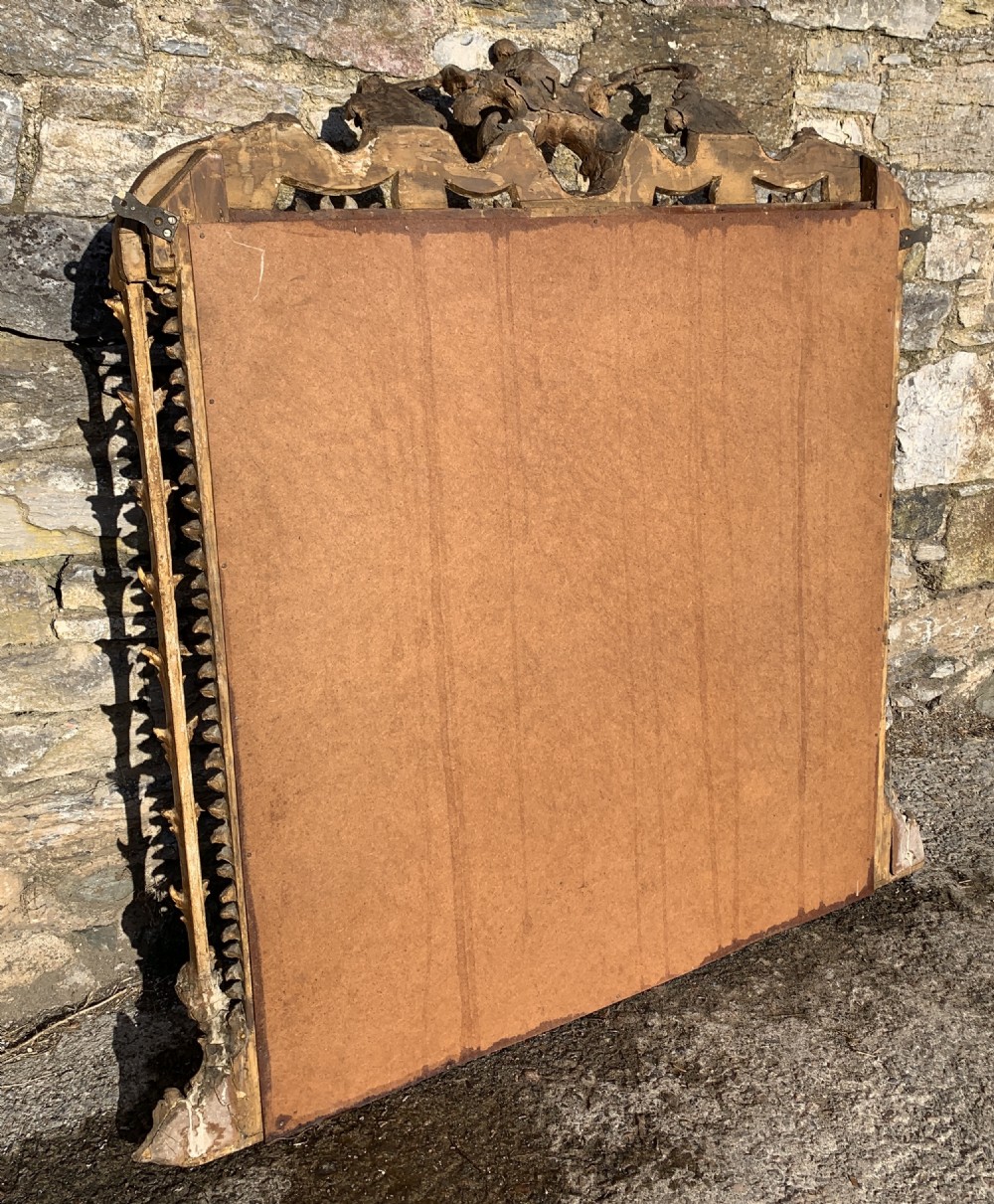 Large Victorian Gilt Overmantel Mirror View XIX
