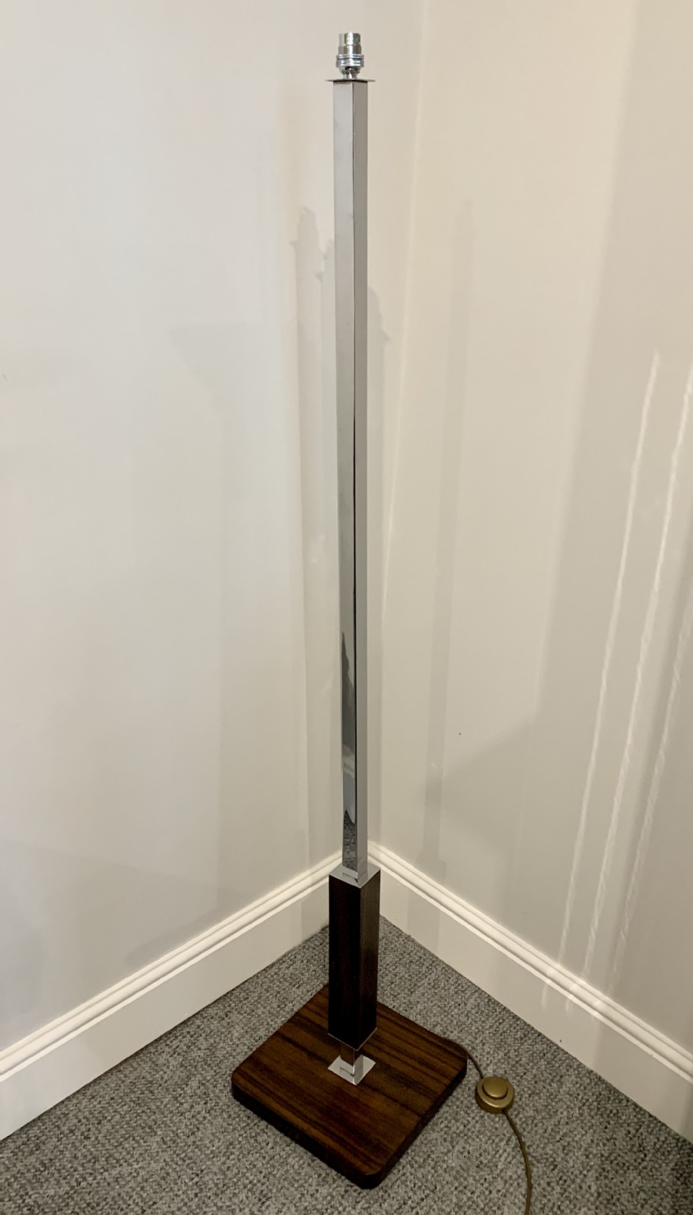 Art Deco Chrome Standard Lamp