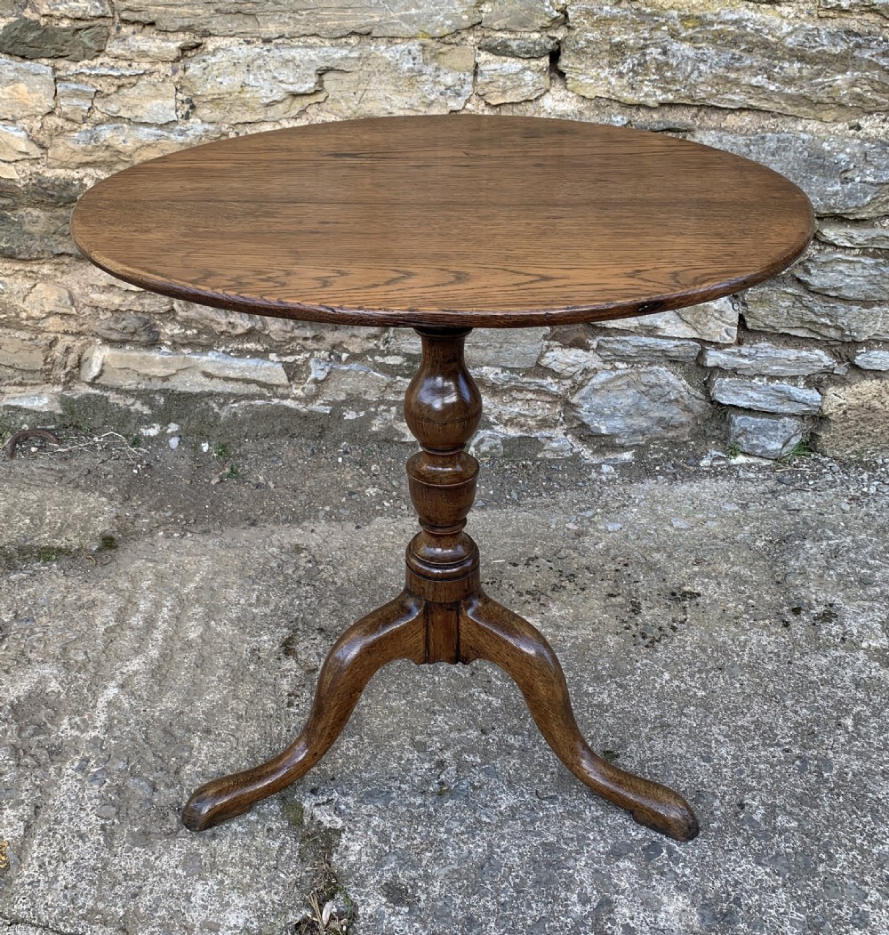 Antique Georgian Oak Tilt Top Table