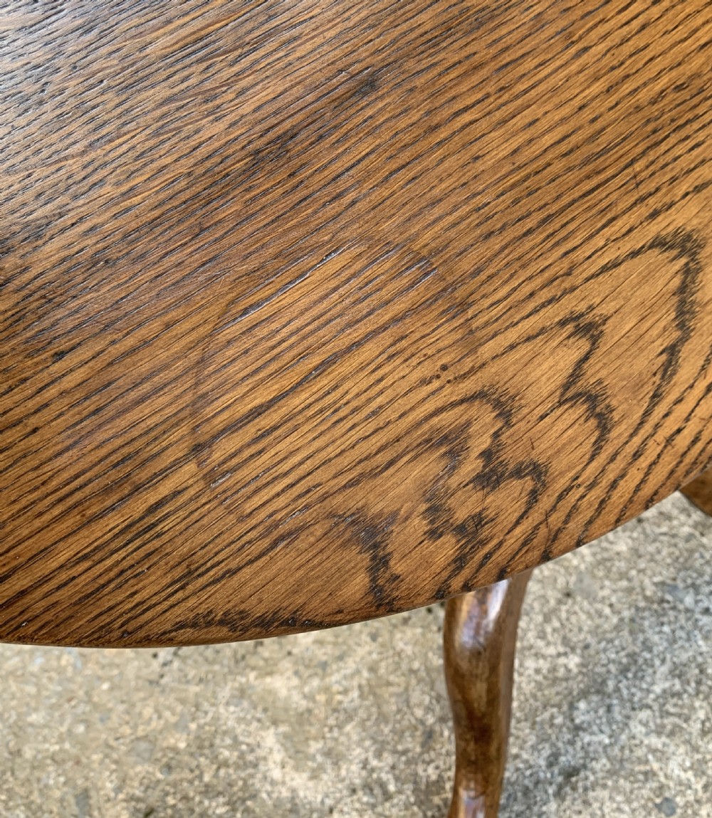 Antique Georgian Oak Tilt Top Table View XIII