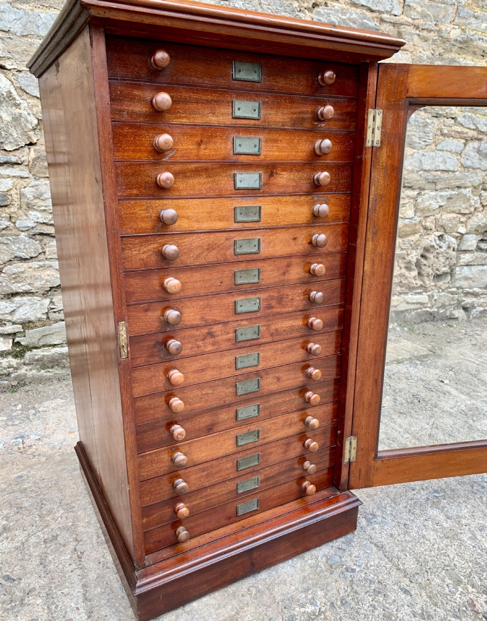 Victorian Mahogany Collectors Specimen Cabinet by J.T.Crockett & Son View V