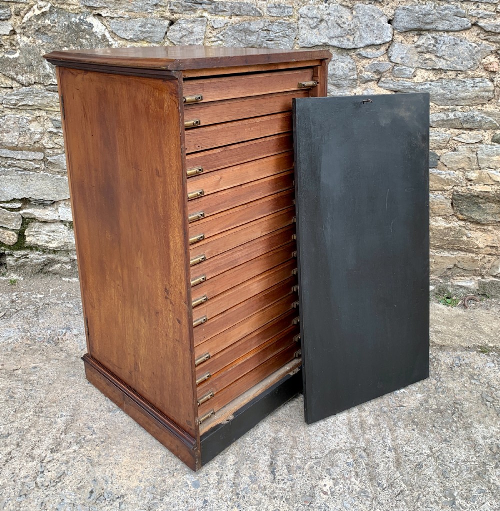 Victorian Mahogany Collectors Specimen Cabinet by J.T.Crockett & Son View XX