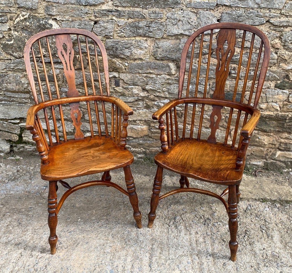 Pair of Antique Windsor Chairs View II