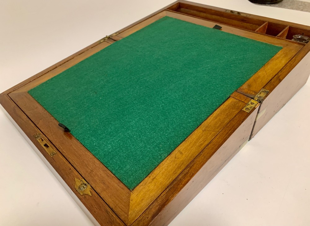 Victorian Walnut Writing Slope Box View XIII