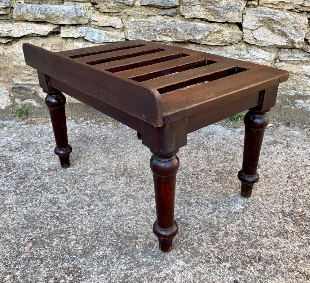 Antique Luggage Rack Stand View VII