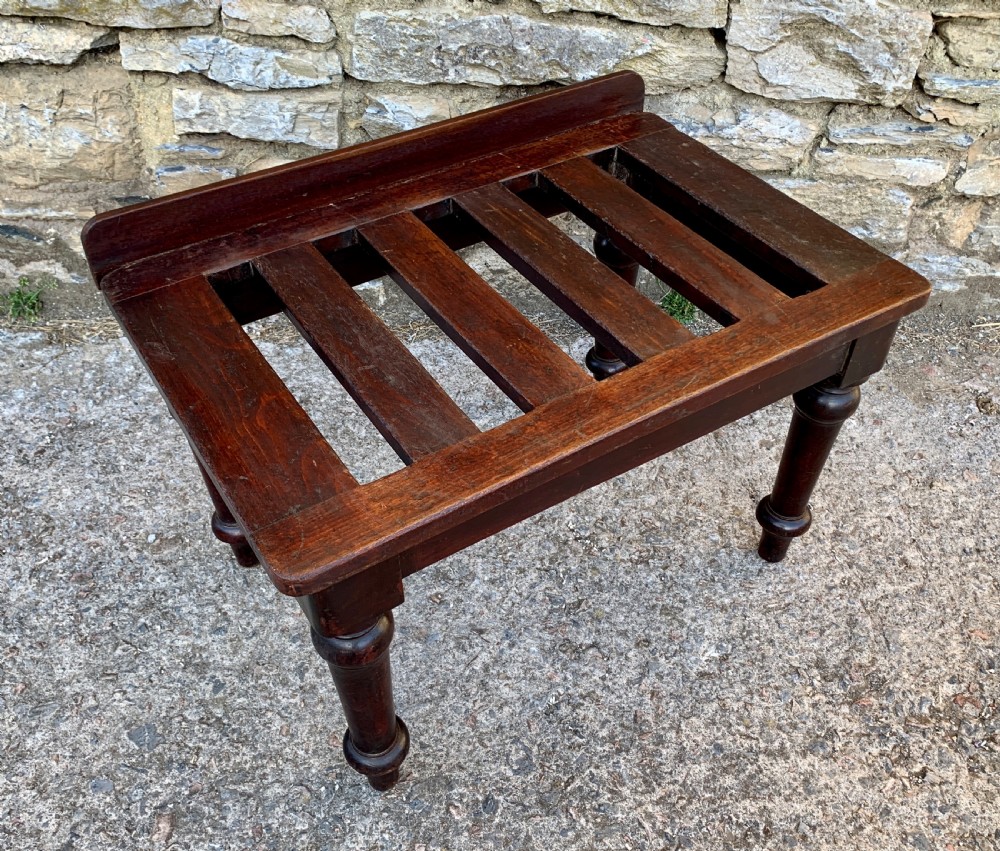 Antique Luggage Rack Stand View X