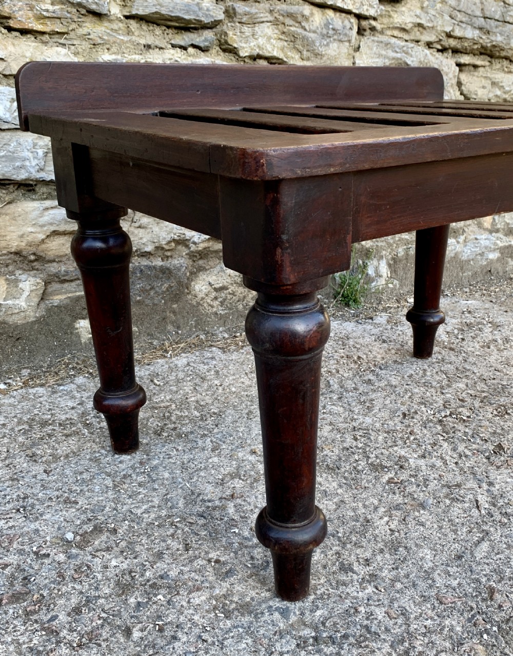 Antique Luggage Rack Stand View XI