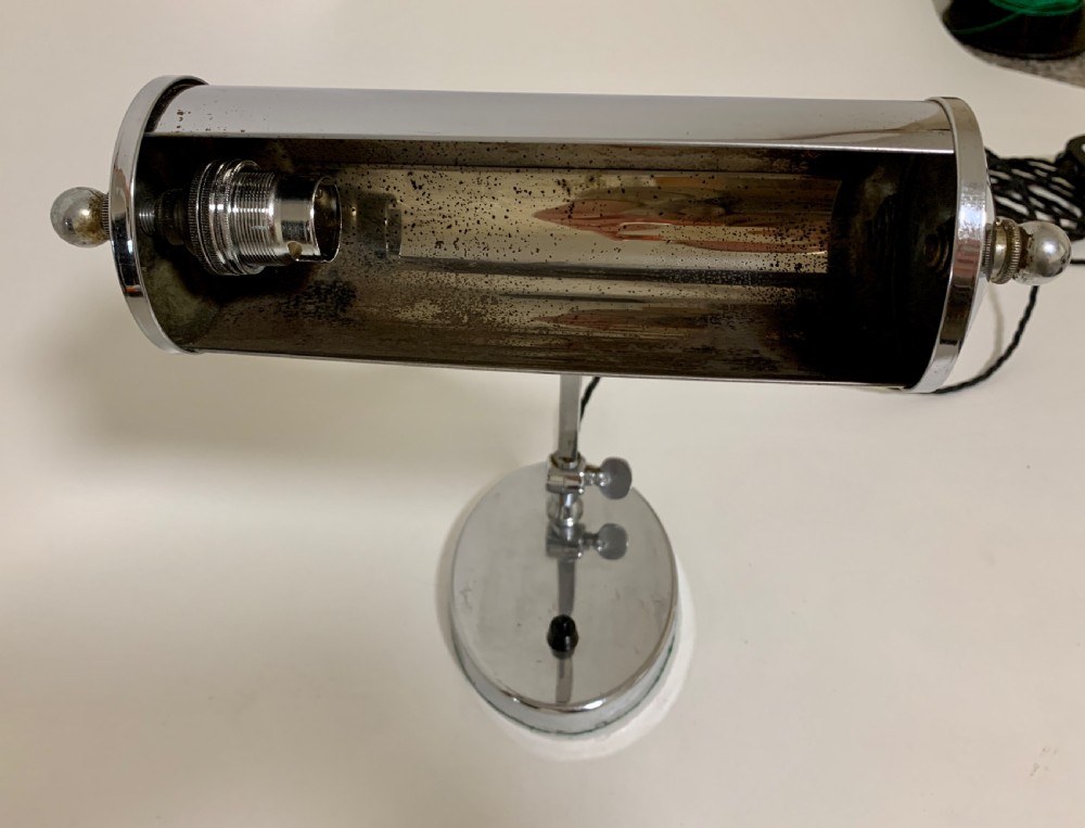 Art Deco Chrome Desk Lamp View X