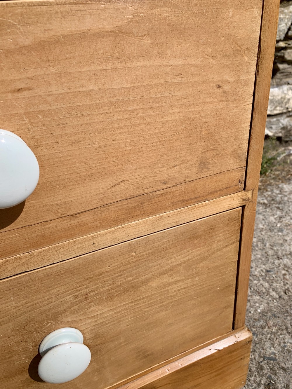 Victorian Stripped Pine Chest of Drawers View IX