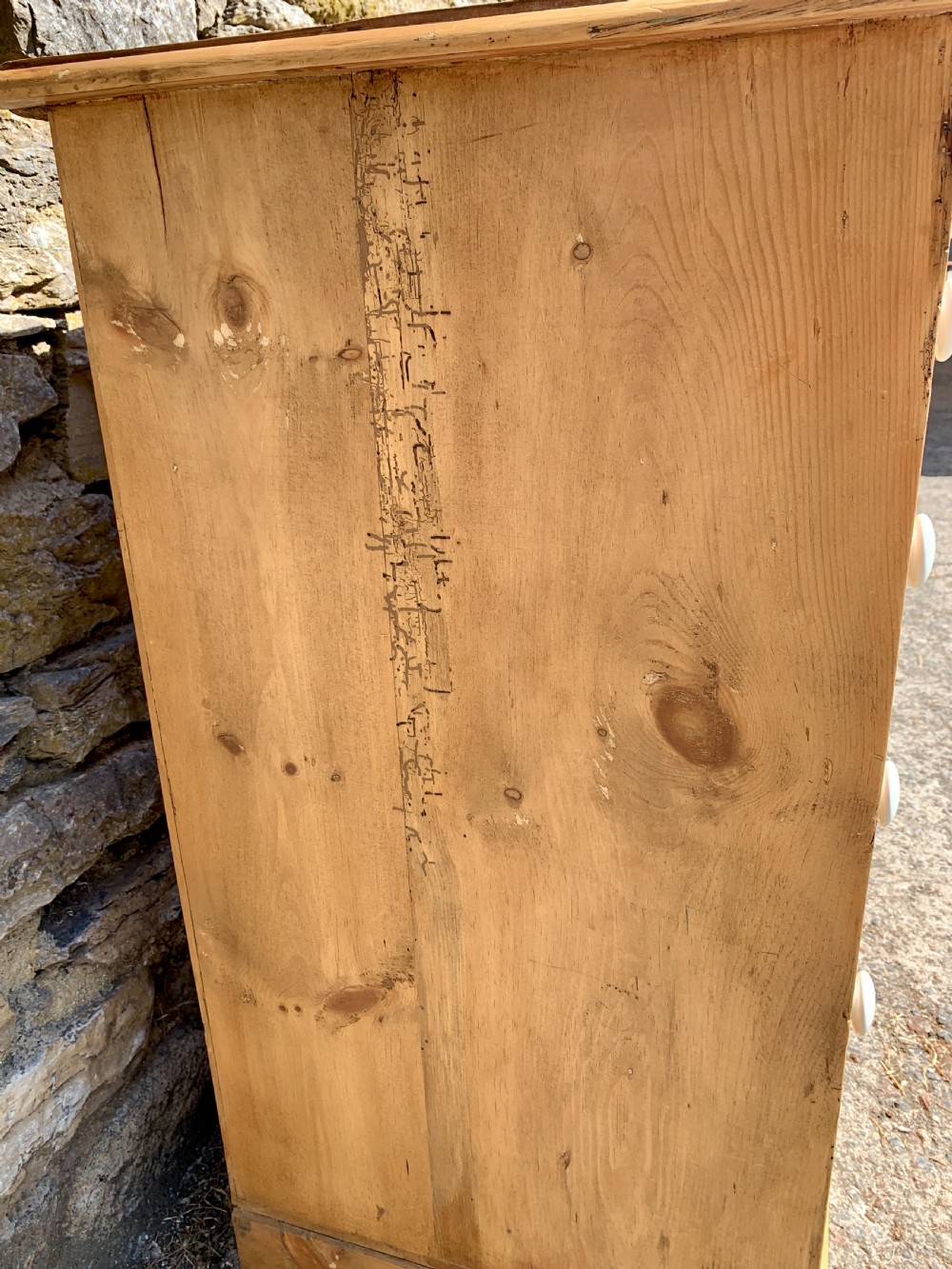 Victorian Stripped Pine Chest of Drawers View XI