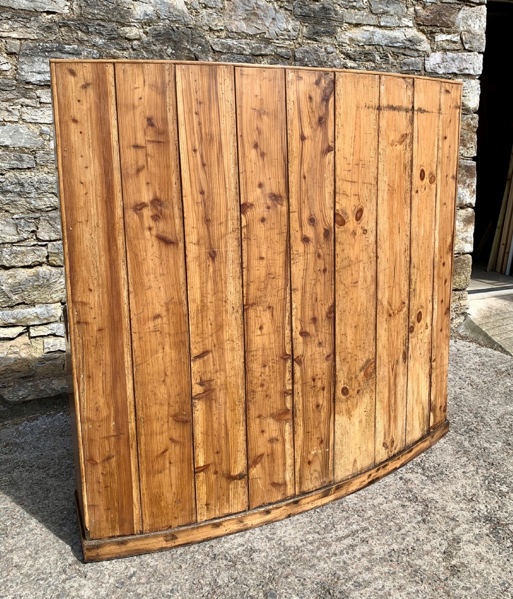 Large Antique Pine Box Settle View XI