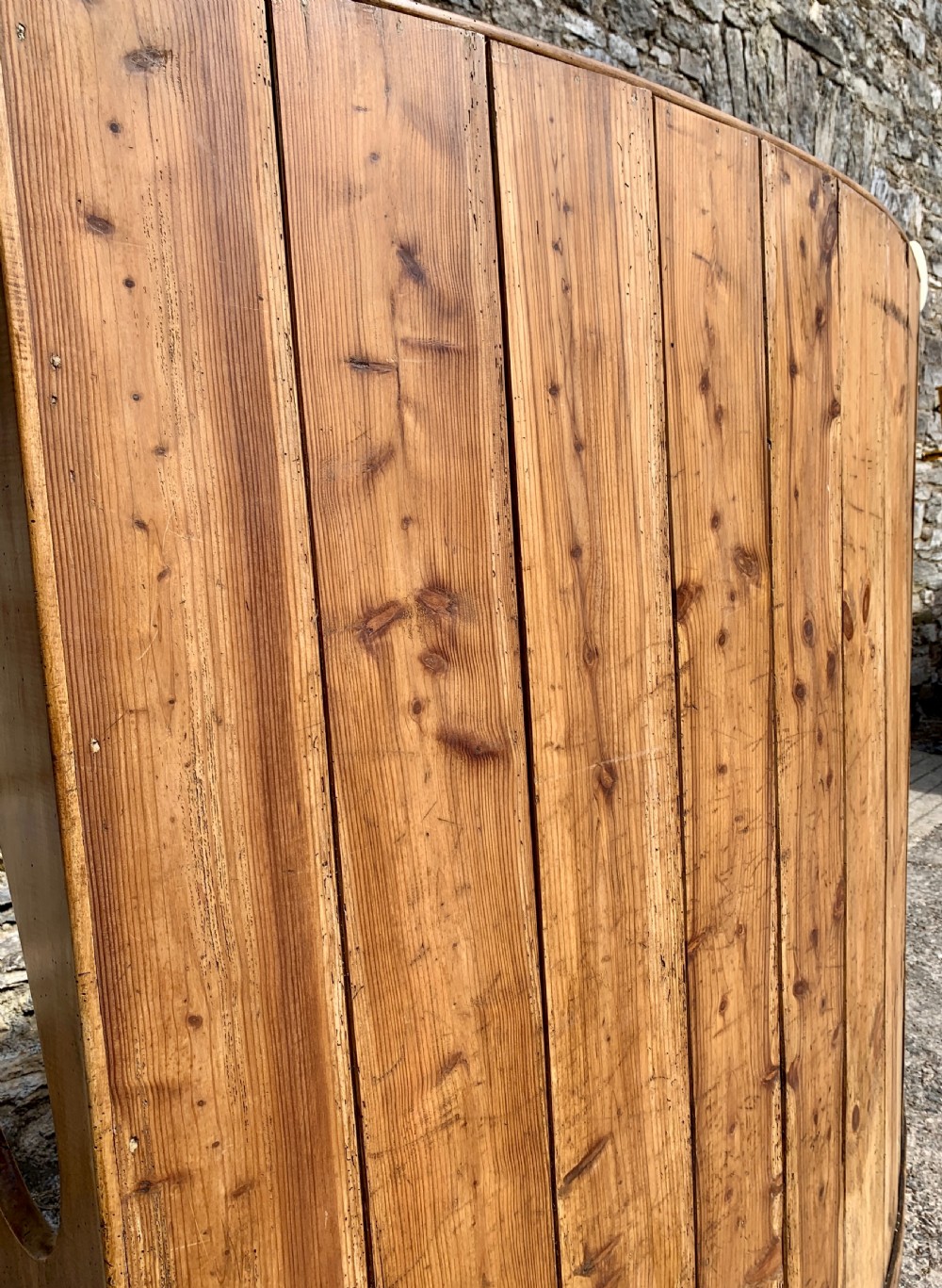 Large Antique Pine Box Settle View XII