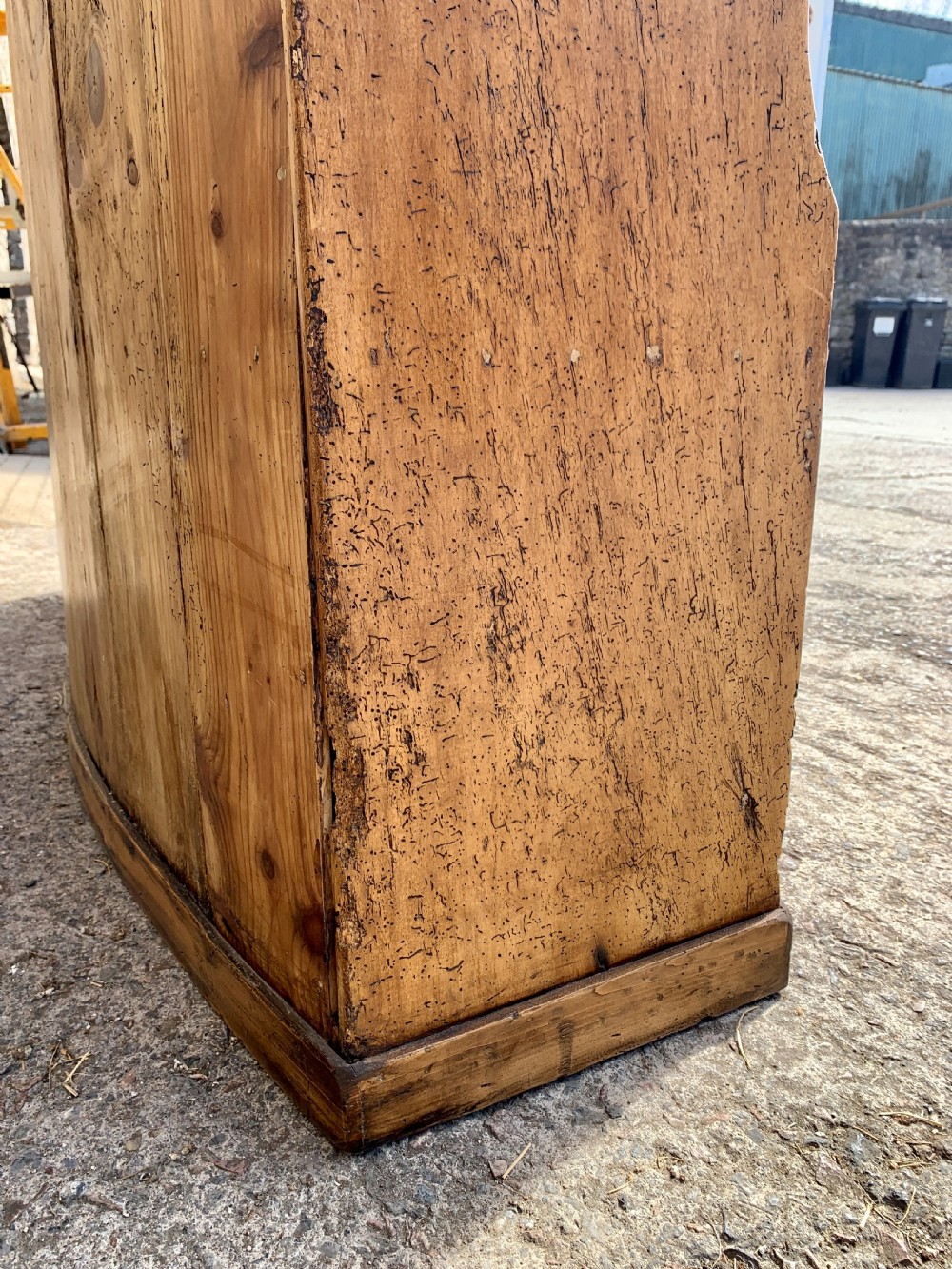Large Antique Pine Box Settle View XIX