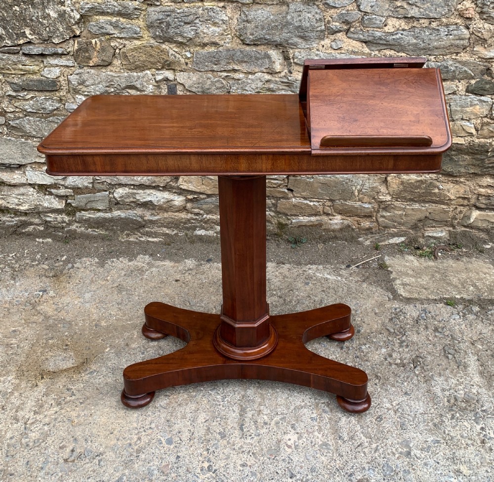 Victorian Mahogany Duet Reading Table