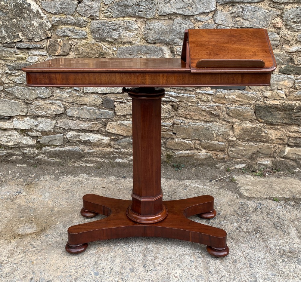Victorian Mahogany Duet Reading Table View IV