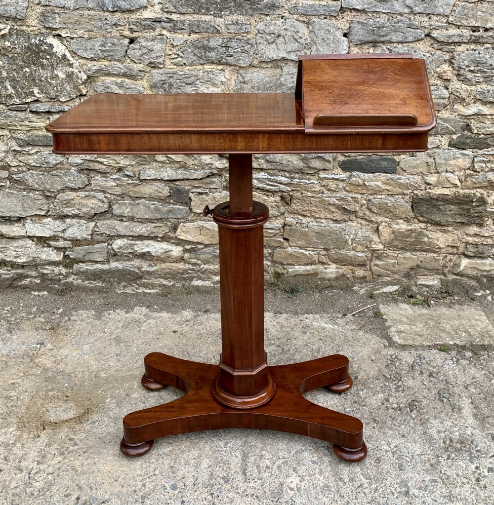 Victorian Mahogany Duet Reading Table View XIV