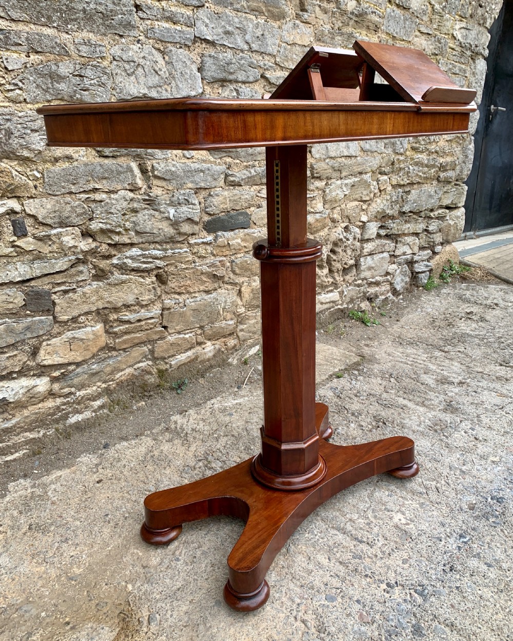 Victorian Mahogany Duet Reading Table View XIX