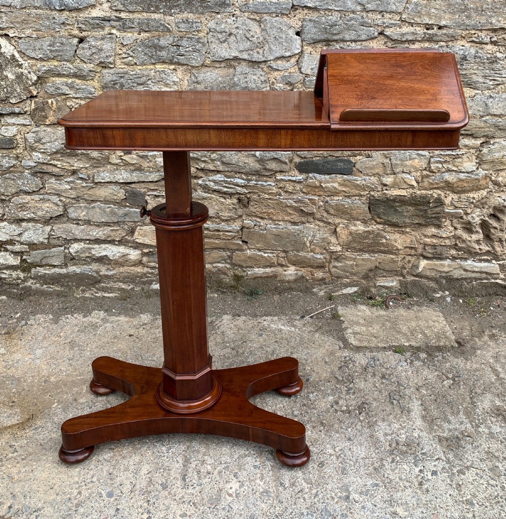 Victorian Mahogany Duet Reading Table View XXI