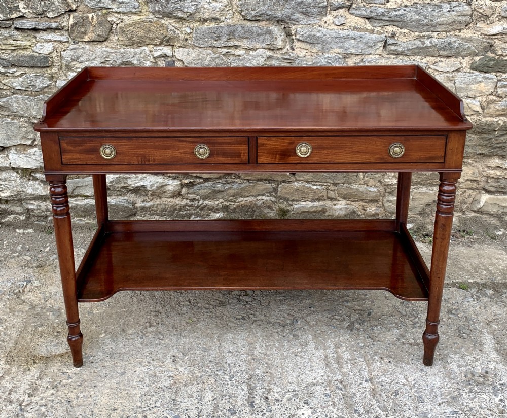 Antique Regency Mahogany Washstand Table