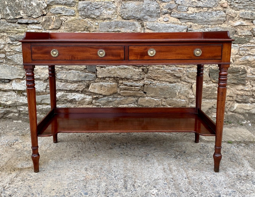 Antique Regency Mahogany Washstand Table View II