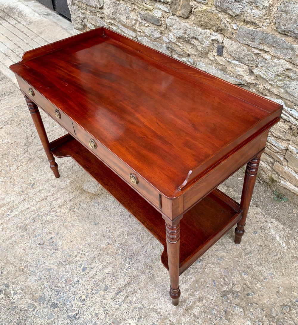 Antique Regency Mahogany Washstand Table View V