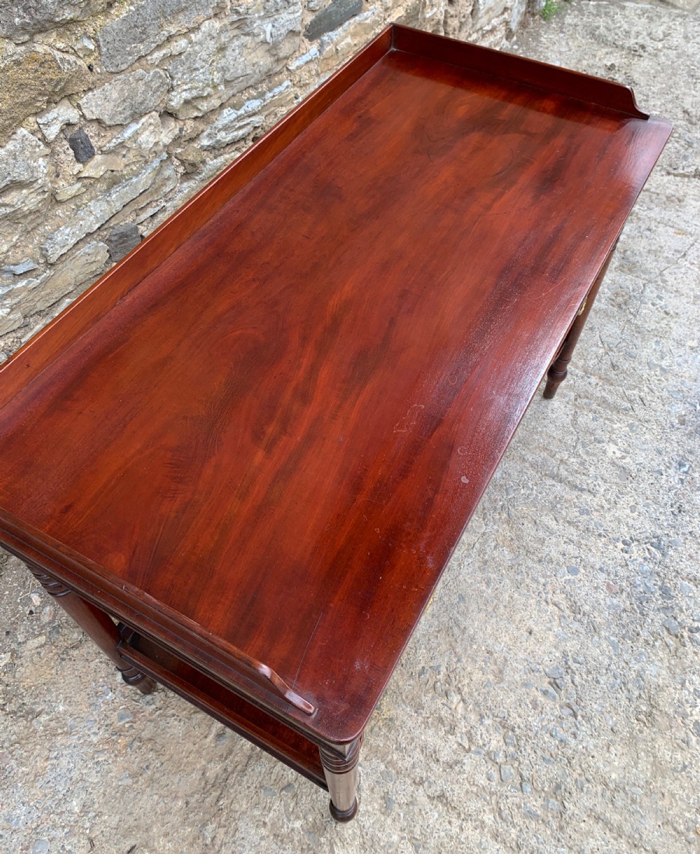 Antique Regency Mahogany Washstand Table View XI